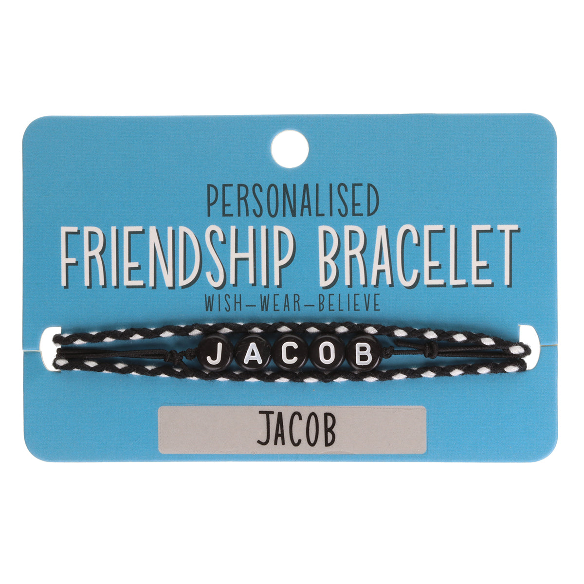 BP051 - Boys Personalised Bracelet - Jacob