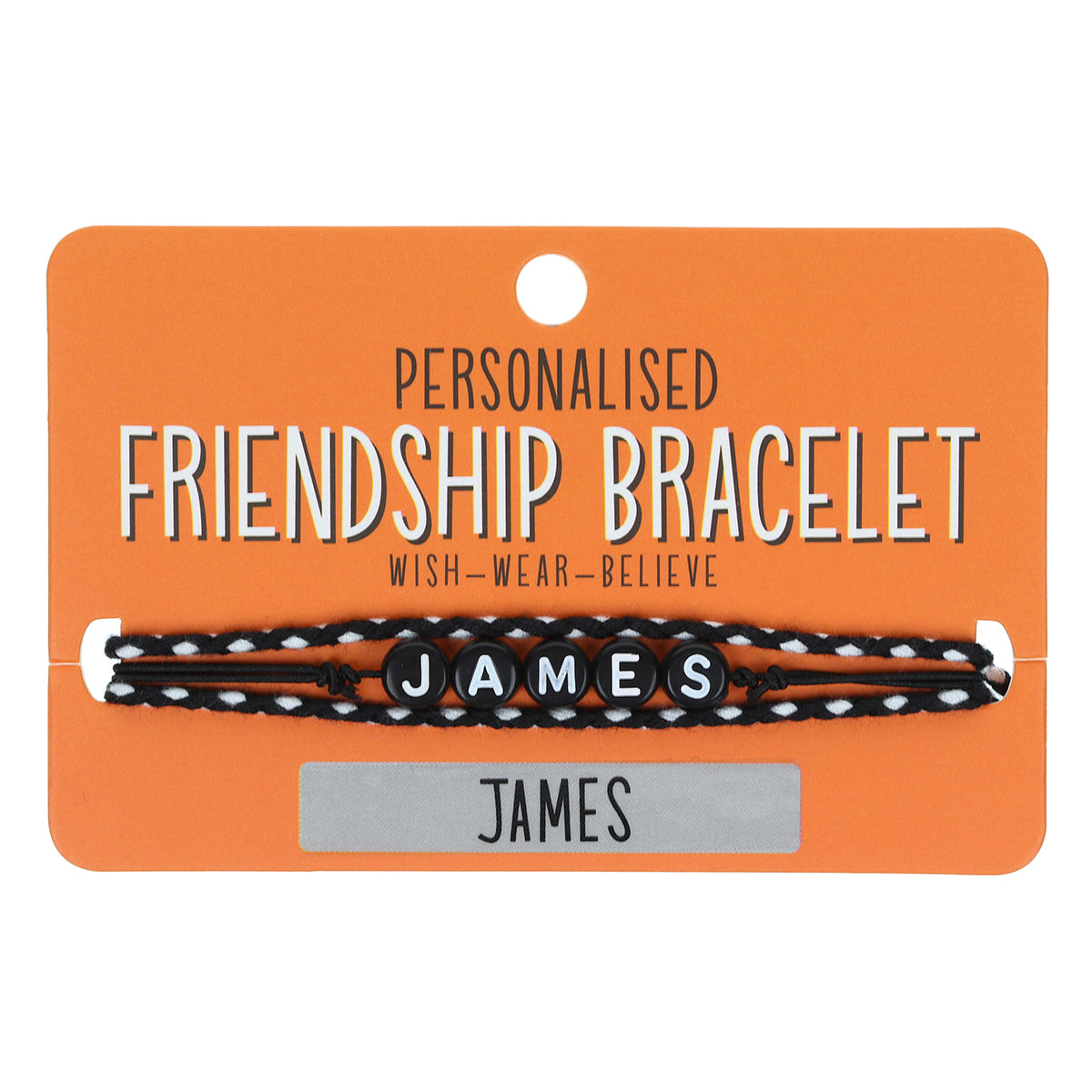 BP053 - Boys Personalised Bracelet - James