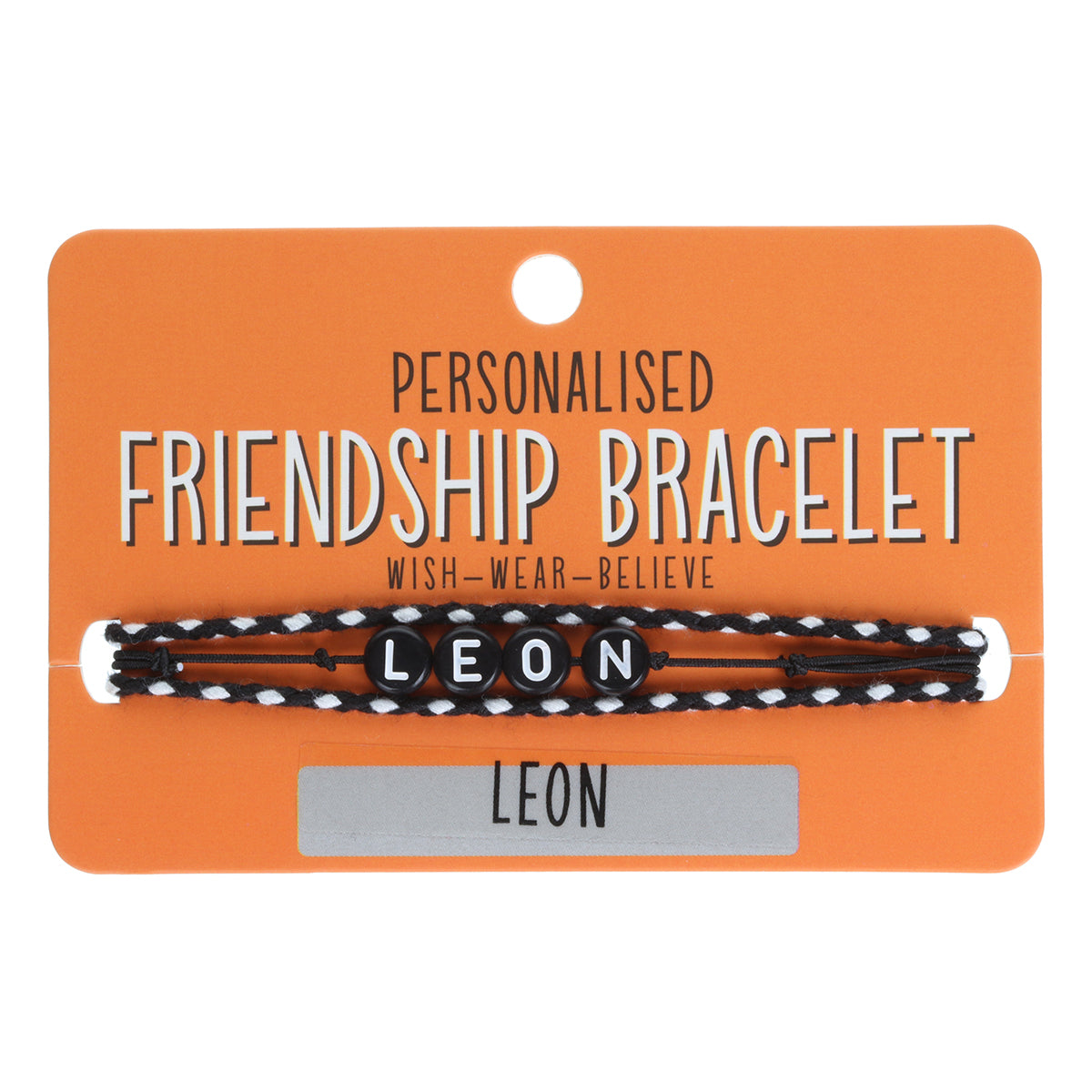 BP065 - Boys Personalised Bracelet - Leon