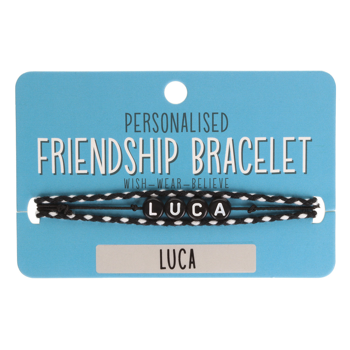 BP070 - Boys Personalised Bracelet - Luca