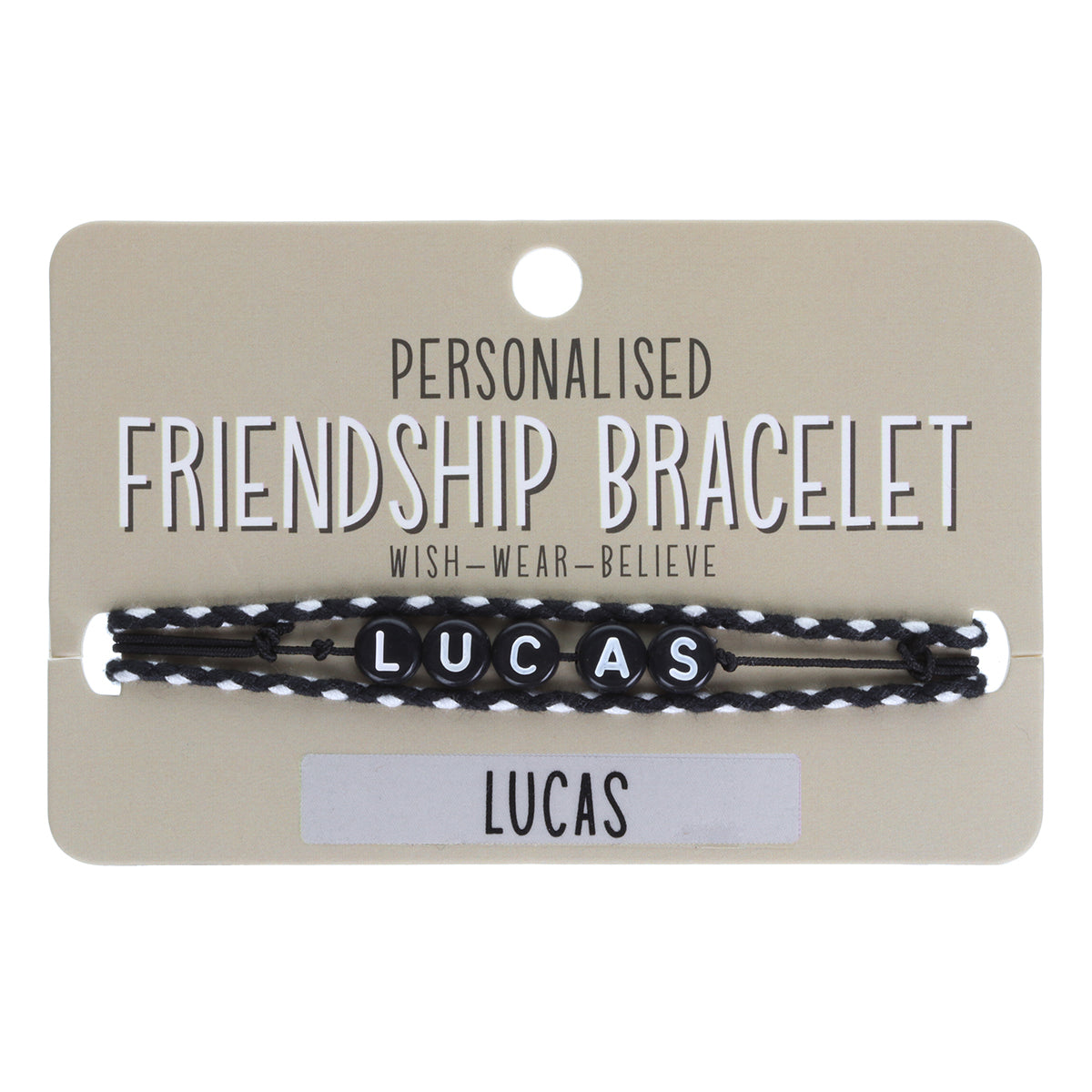 BP071 - Boys Personalised Bracelet - Lucas