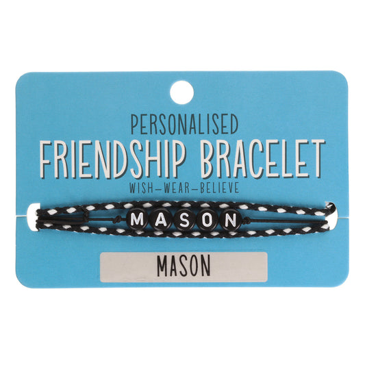 BP074 - Boys Personalised Bracelet - Mason