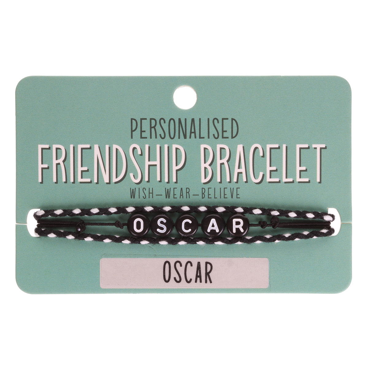 BP084 - Boys Personalised Bracelet - Oscar