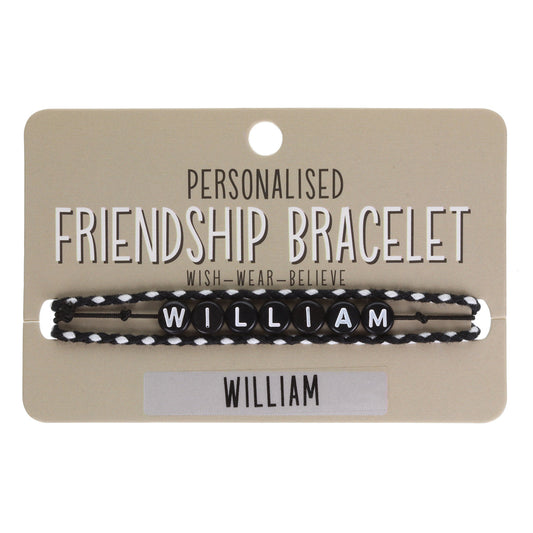 BP103 - Boys Personalised Bracelet - William