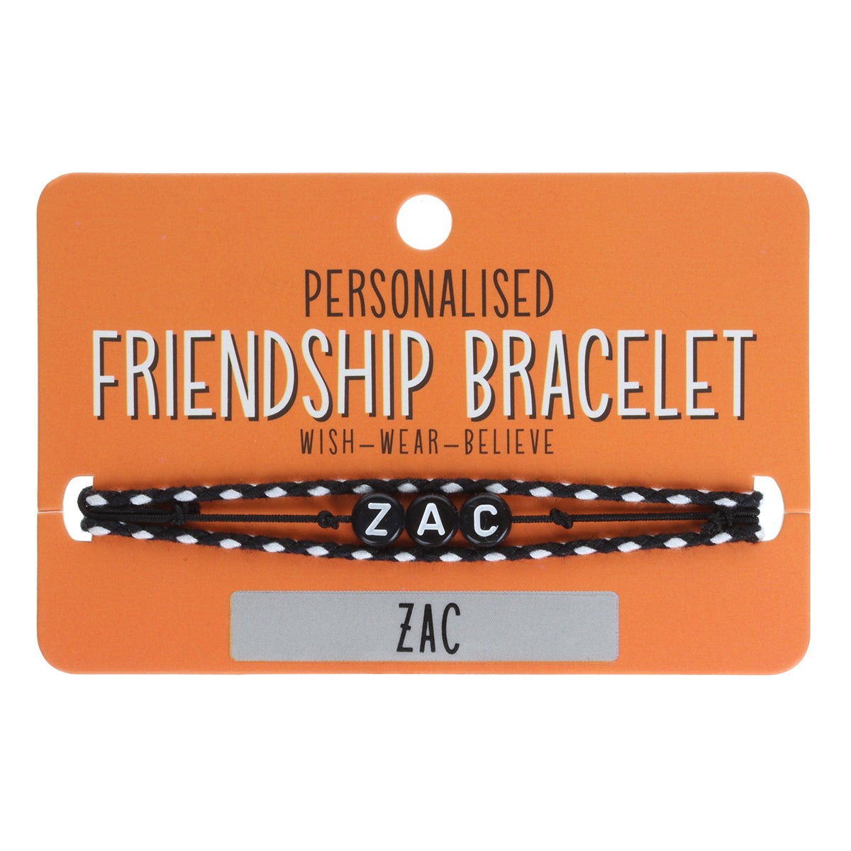 BP105 - Boys Personalised Bracelet - Zac