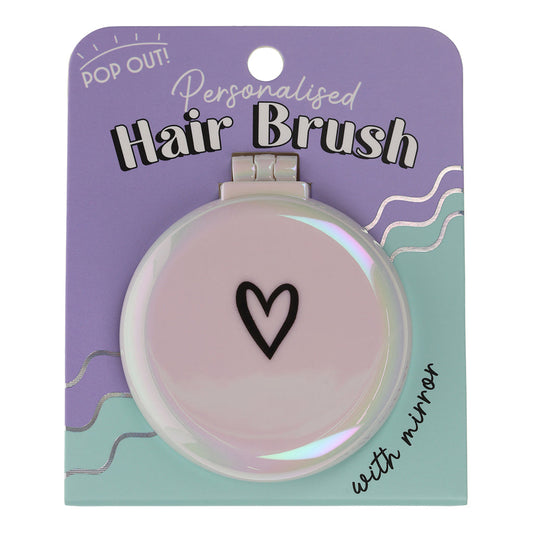 BR013 - Hair Brush - Heart Symbol
