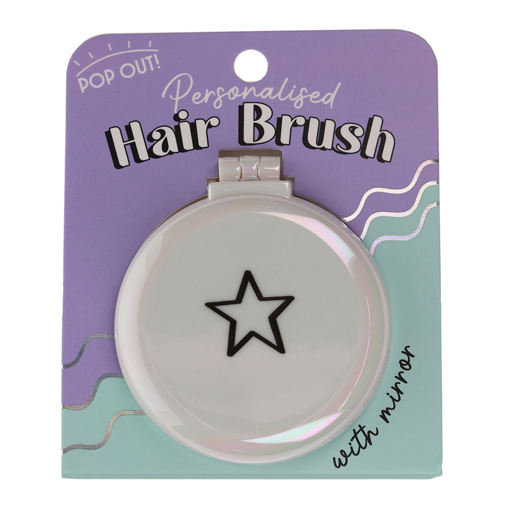 BR015 - Hair Brush - Star Symbol