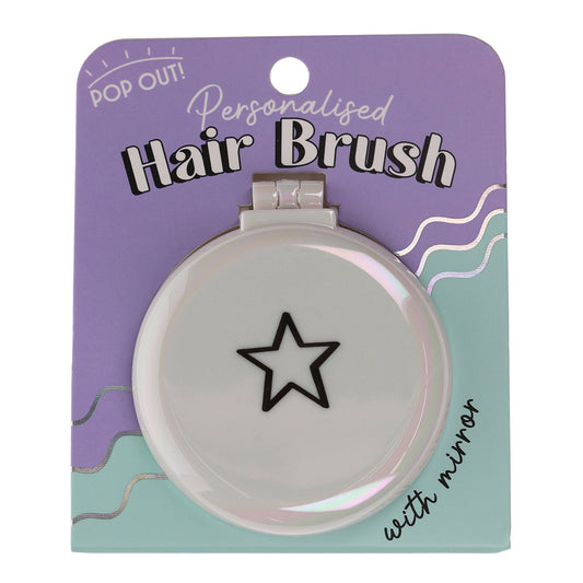 BR015 - Hair Brush - Star Symbol