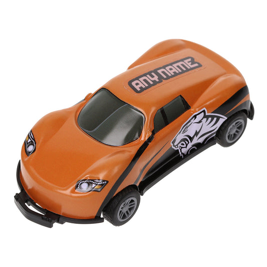 CA001 - Orange Personalised Stunt Car - Make Any Name