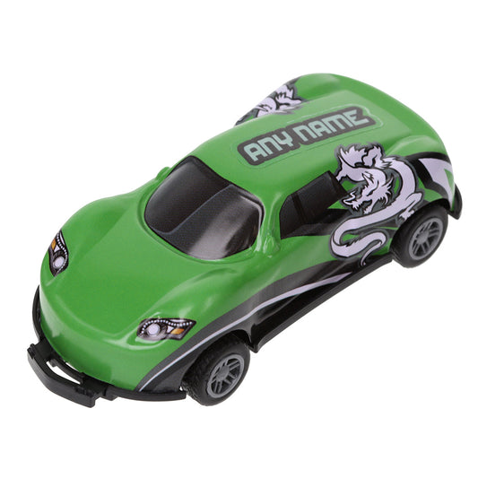 Green Personalised Stunt Car - Make Any Name