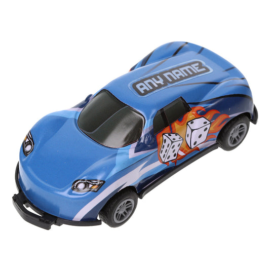 Blue Personalised Stunt Car - Make Any Name