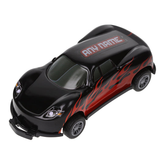 Black Personalised Stunt Car - Make Any Name