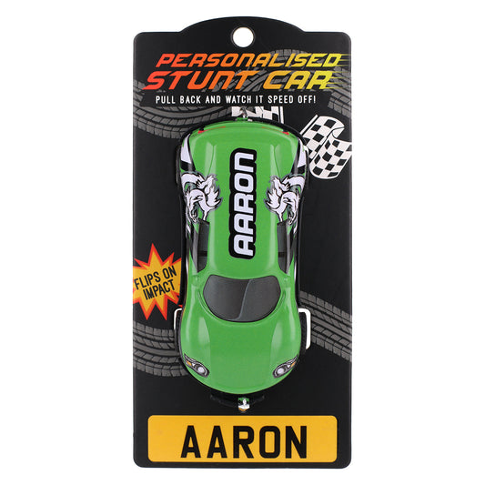 Green Personalised Stunt Car - Aaron