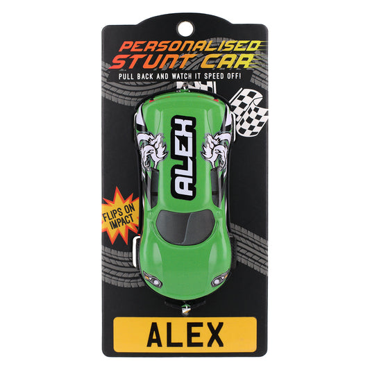 CA018 - Green Personalised Stunt Car - Alex