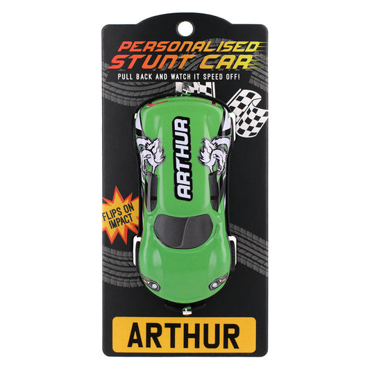 Green Personalised Stunt Car - Arthur