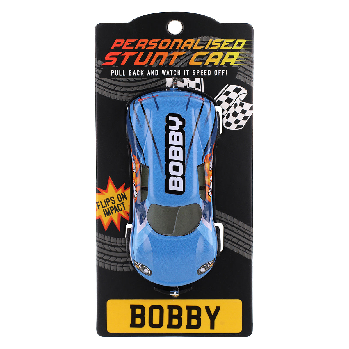 CA027 - Blue Personalised Stunt Car - Bobby