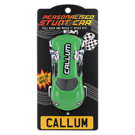 Green Personalised Stunt Car - Callum
