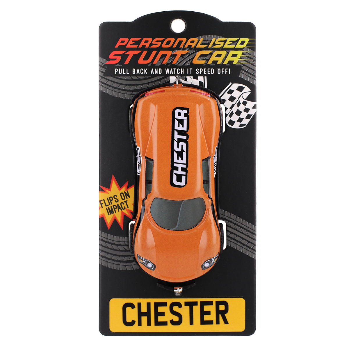 CA033 - Orange Personalised Stunt Car - Chester