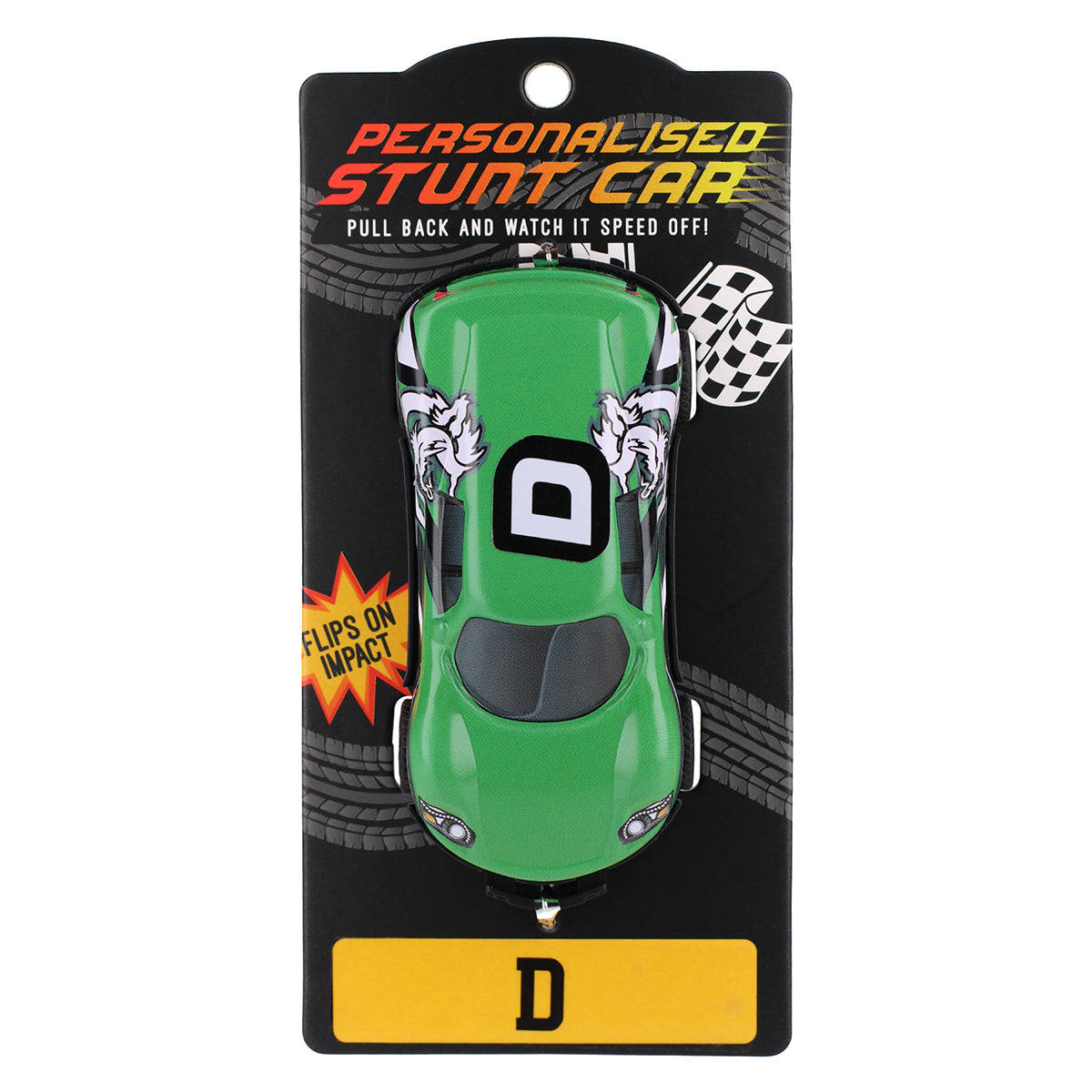 CA034 - Green Personalised Stunt Car - D