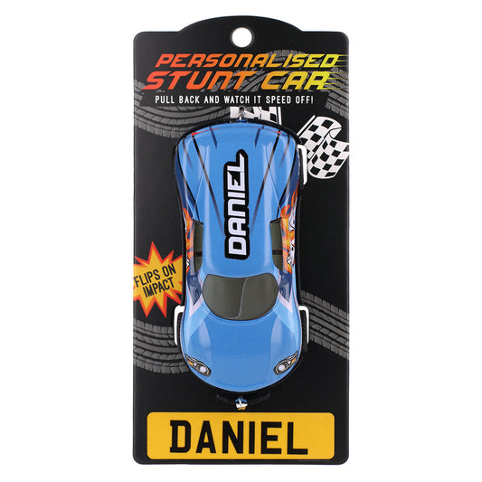 CA035 - Blue Personalised Stunt Car - Daniel