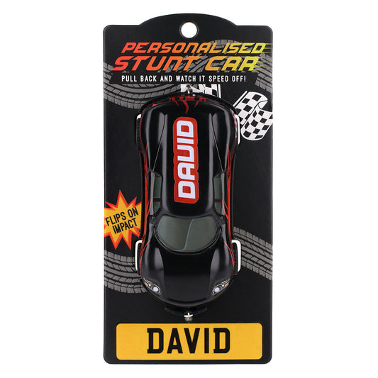 CA036 - Black Personalised Stunt Car - David