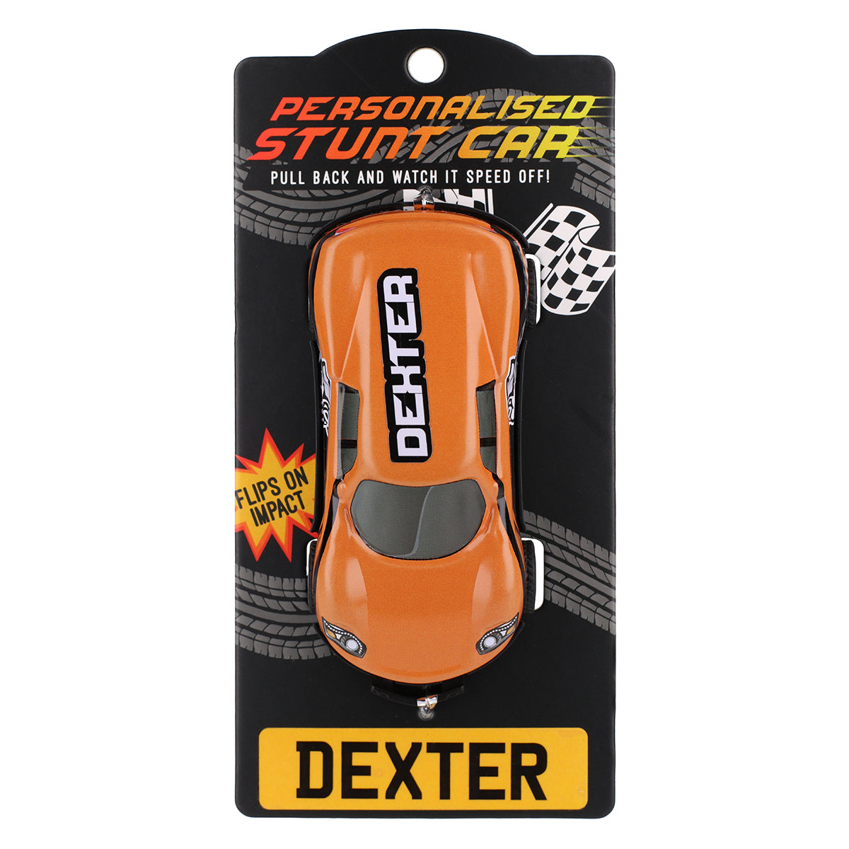CA037 - Orange Personalised Stunt Car - Dexter