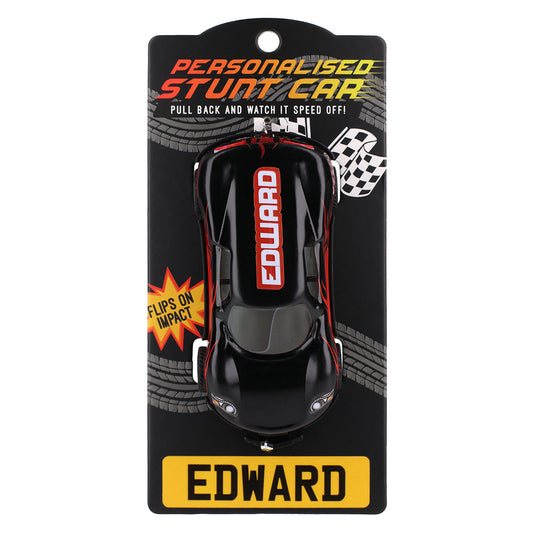 Black Personalised Stunt Car - Edward