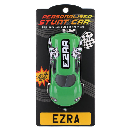 Green Personalised Stunt Car - Ezra