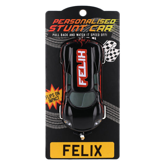 CA048 - Black Personalised Stunt Car - Felix