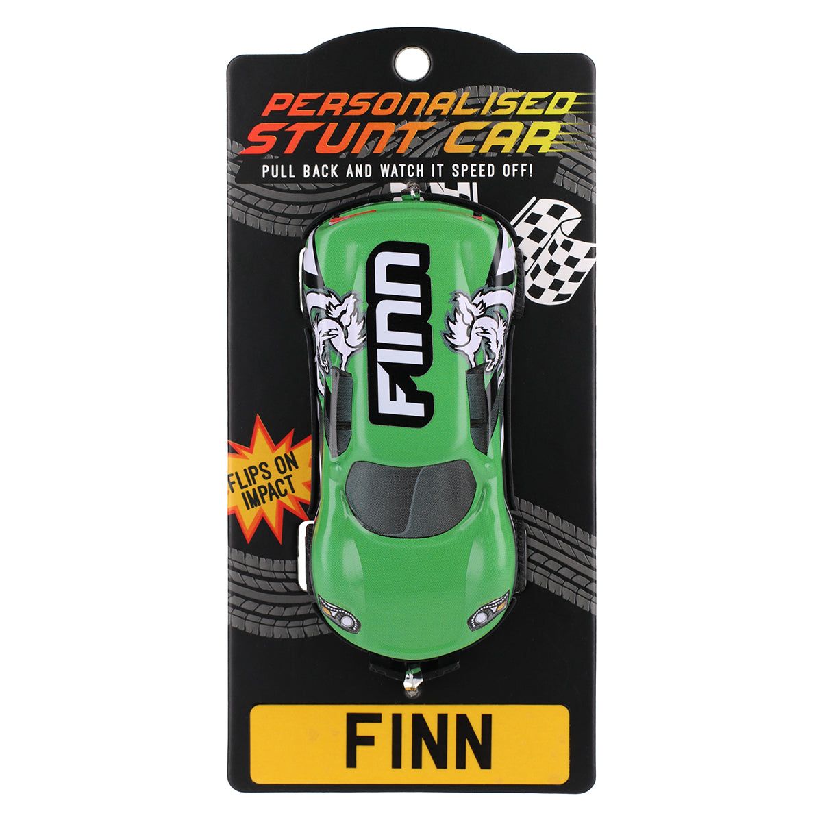 CA050 - Green Personalised Stunt Car - Finn