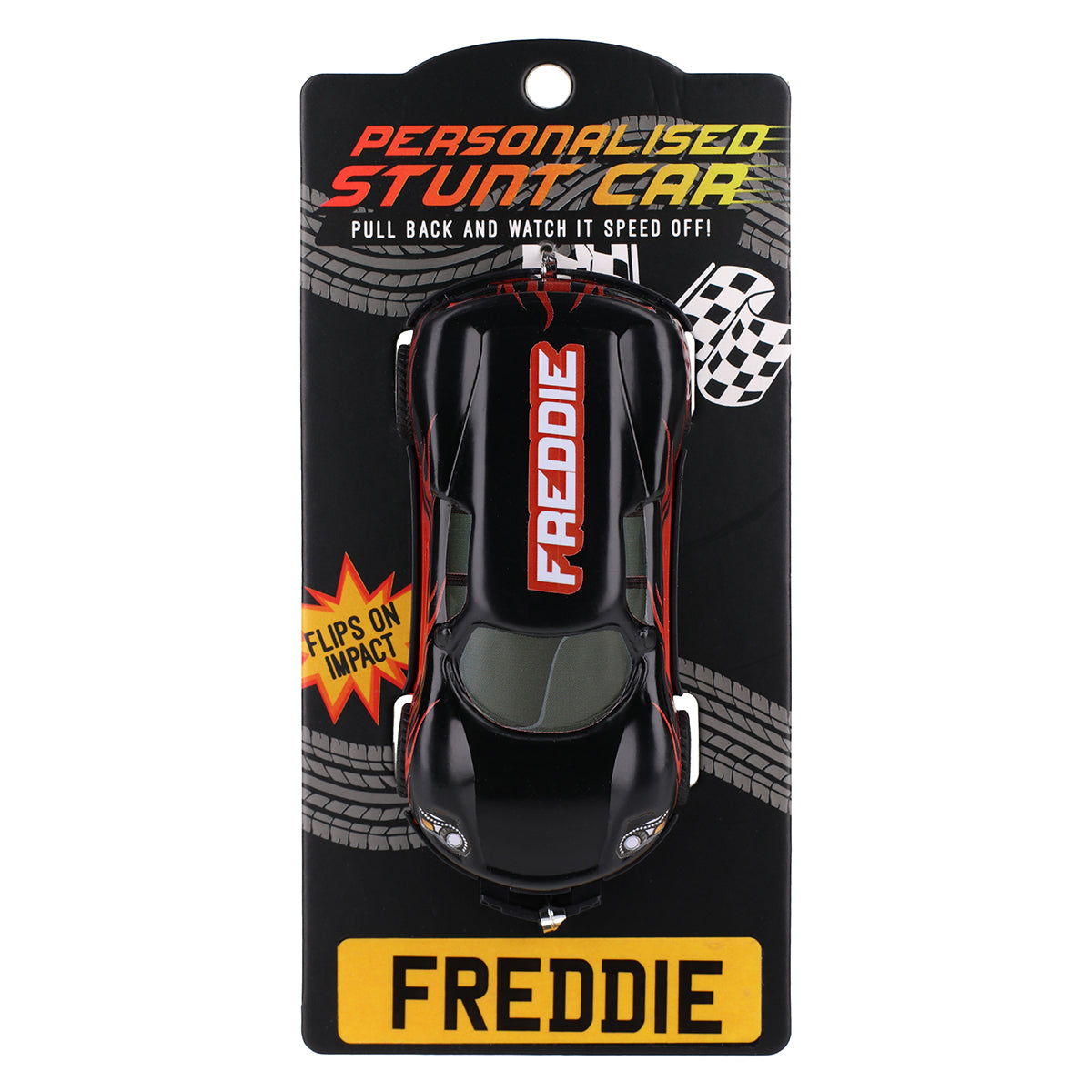 CA052 - Black Personalised Stunt Car - Freddie