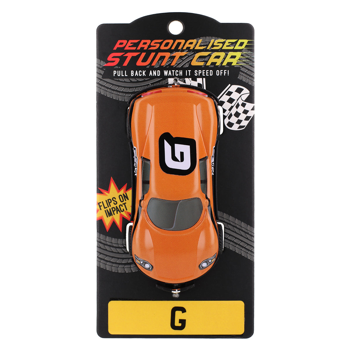 CA053 - Orange Personalised Stunt Car - G
