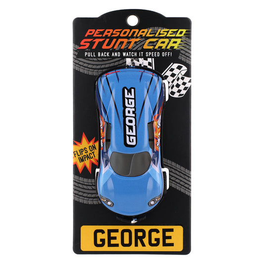 Blue Personalised Stunt Car - George