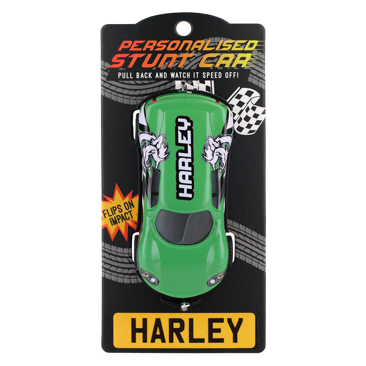 CA058 - Green Personalised Stunt Car - Harley
