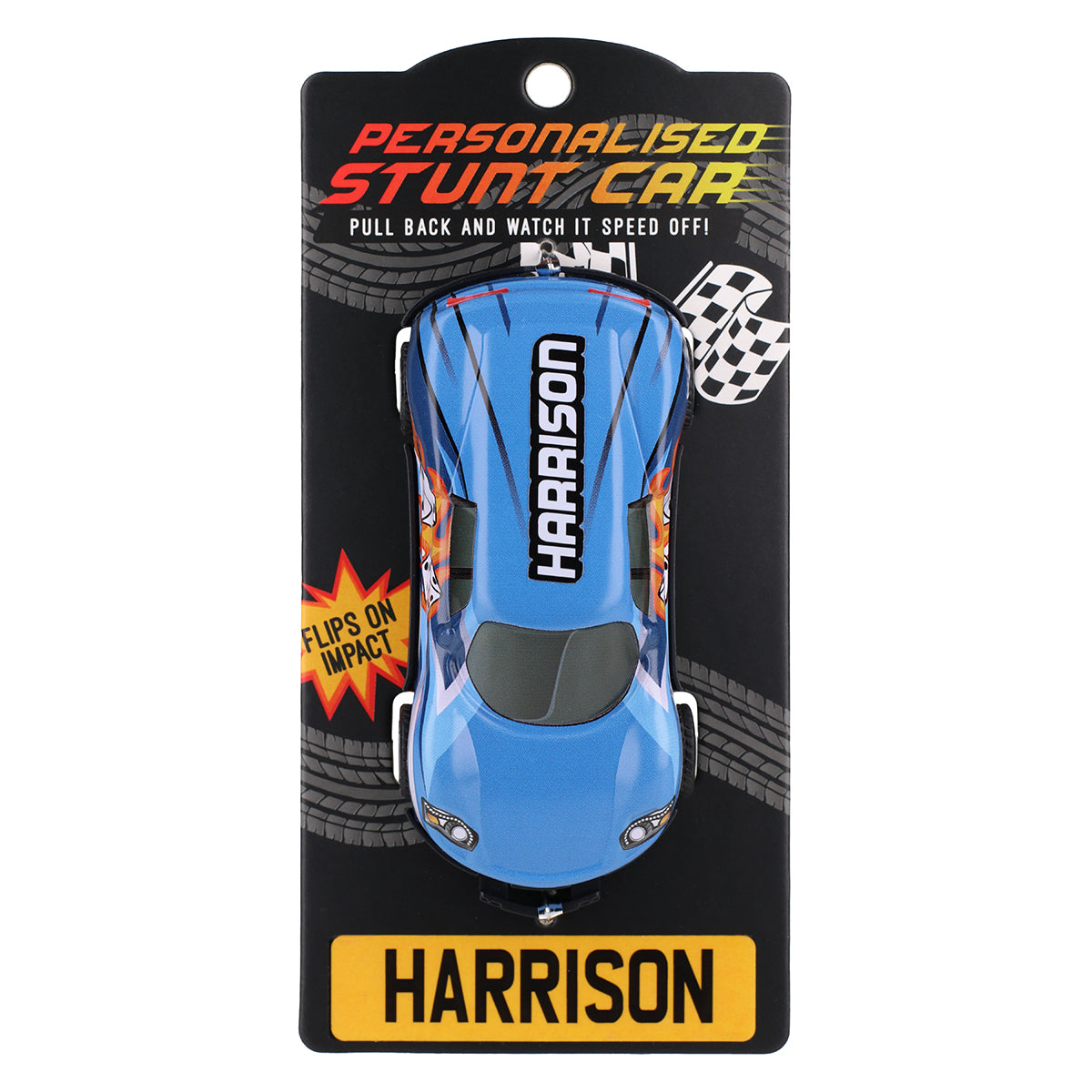 CA059 - Blue Personalised Stunt Car - Harrison