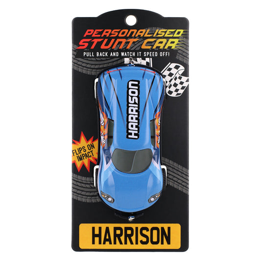 CA059 - Blue Personalised Stunt Car - Harrison