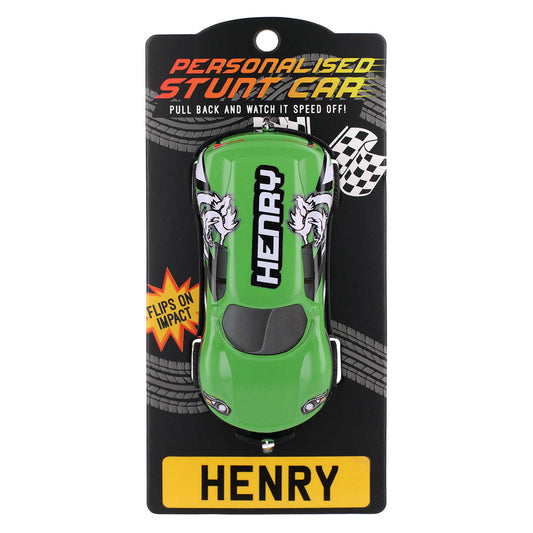 Green Personalised Stunt Car - Henry
