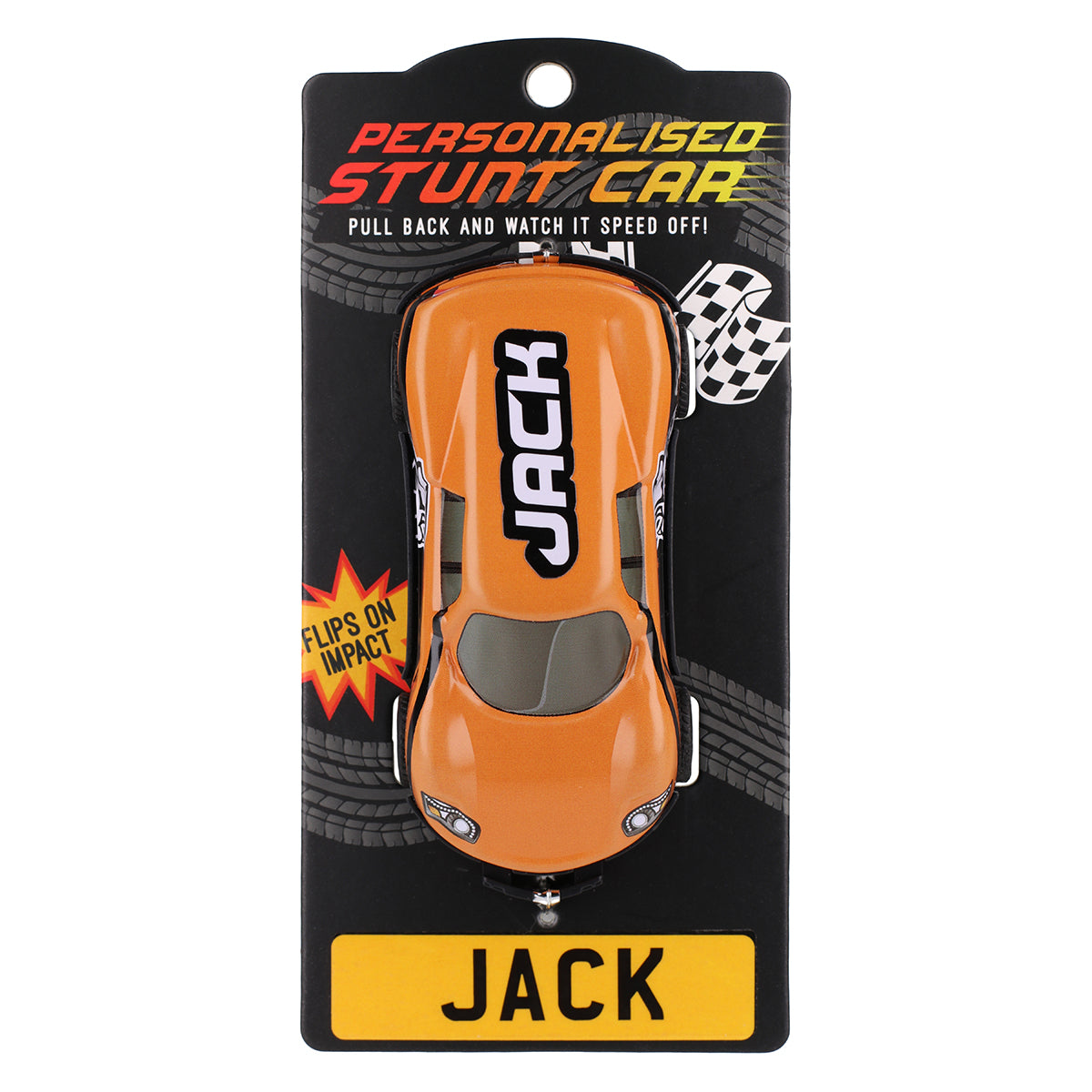 CA069 - Orange Personalised Stunt Car - Jack
