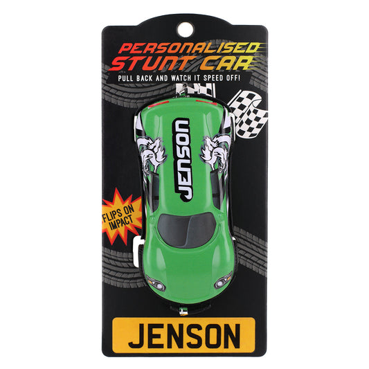 CA078 - Green Personalised Stunt Car - Jenson