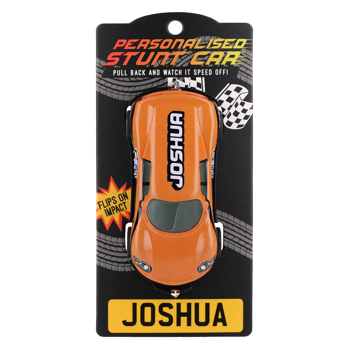CA081 - Orange Personalised Stunt Car - Joshua