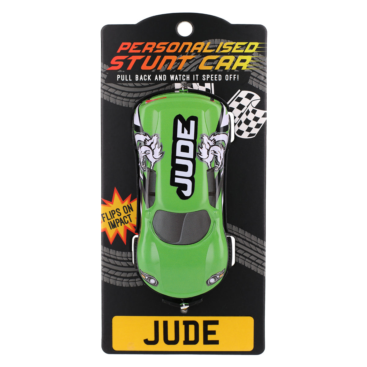 CA082 - Green Personalised Stunt Car - Jude