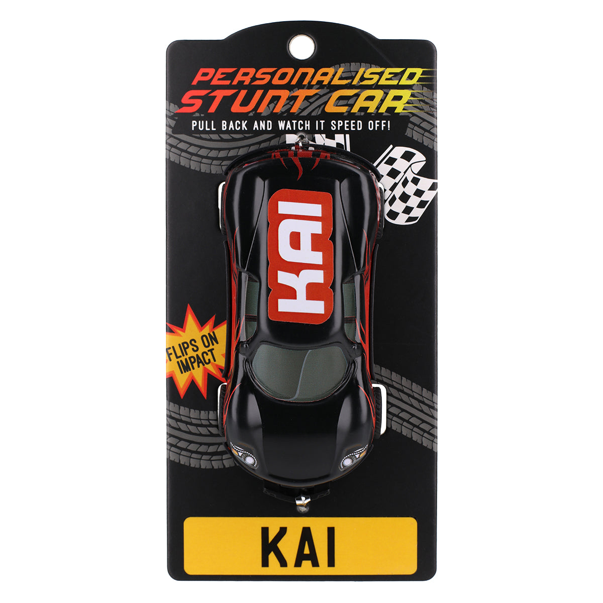 CA084 - Black Personalised Stunt Car - Kai