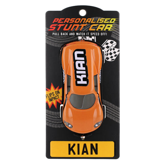 Orange Personalised Stunt Car - Kian