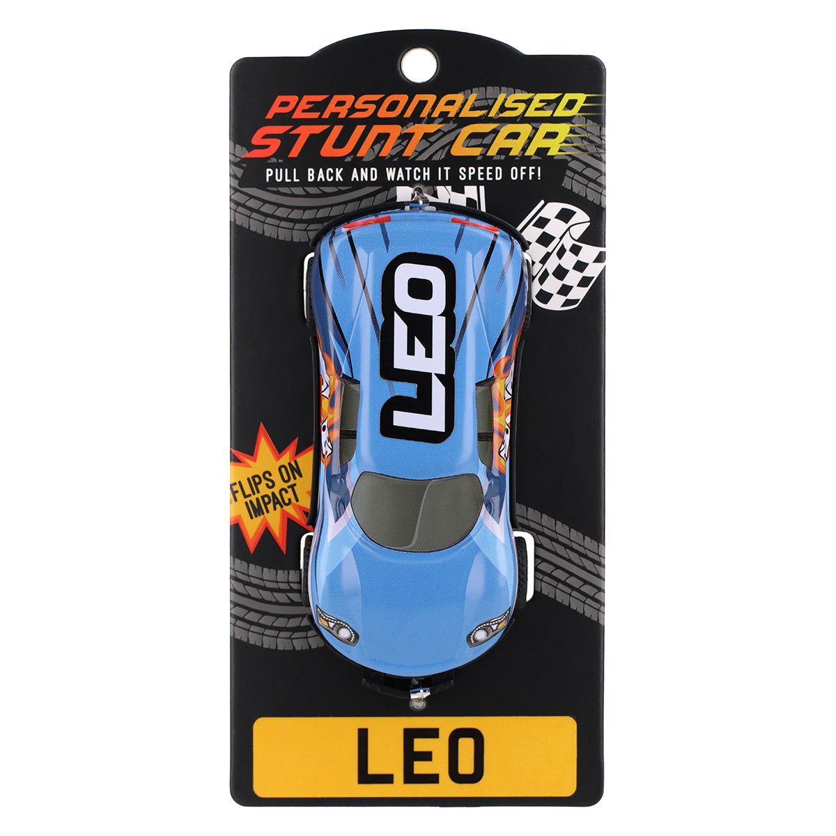CA087 - Blue Personalised Stunt Car - Leo