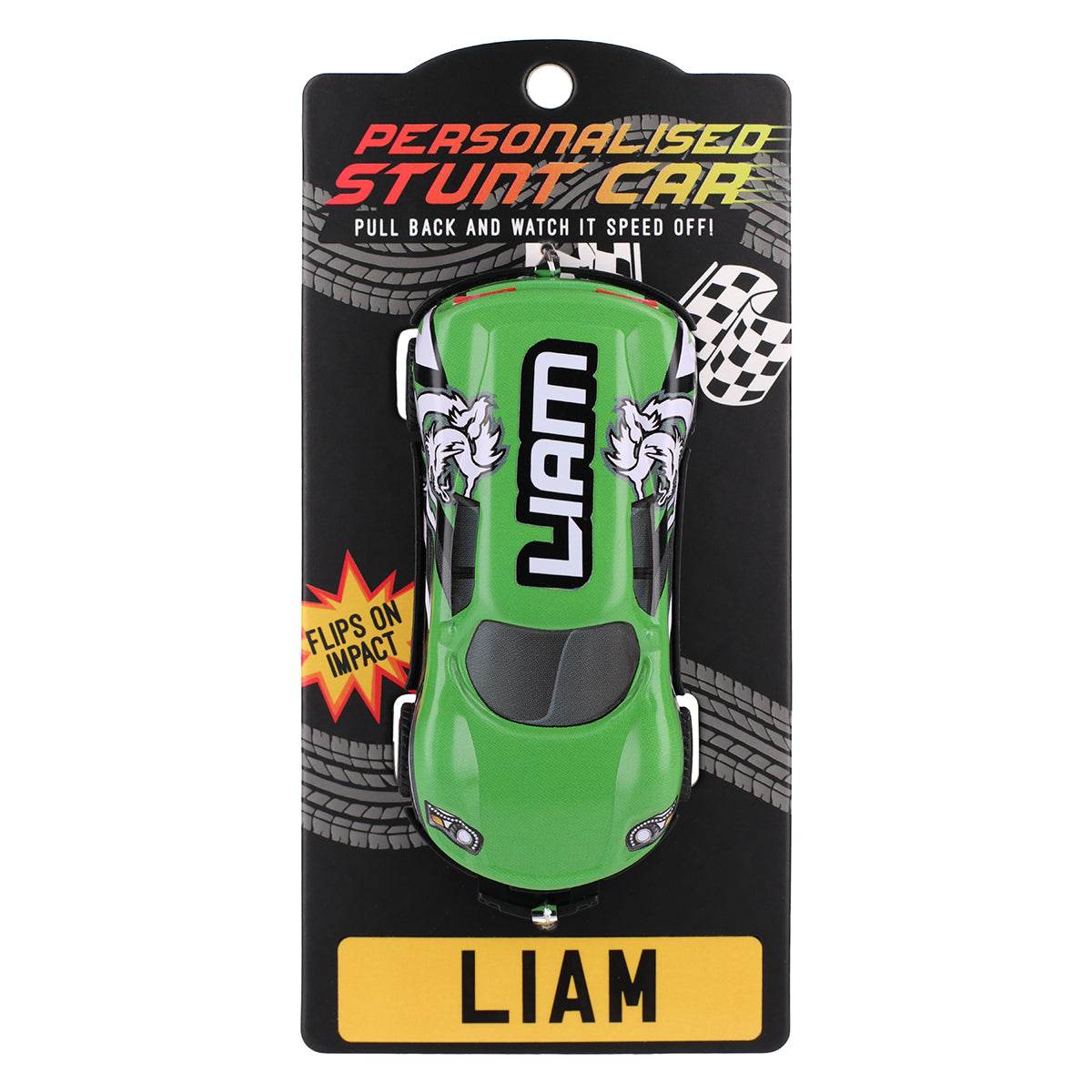 CA090 - Green Personalised Stunt Car - Liam