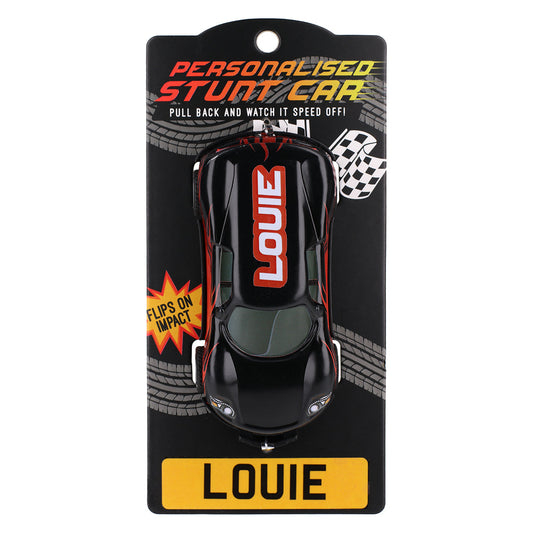 CA092 - Black Personalised Stunt Car - Louie