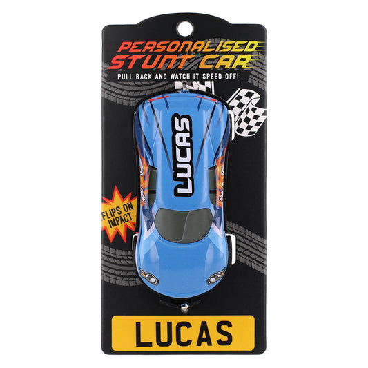 Blue Personalised Stunt Car - Lucas