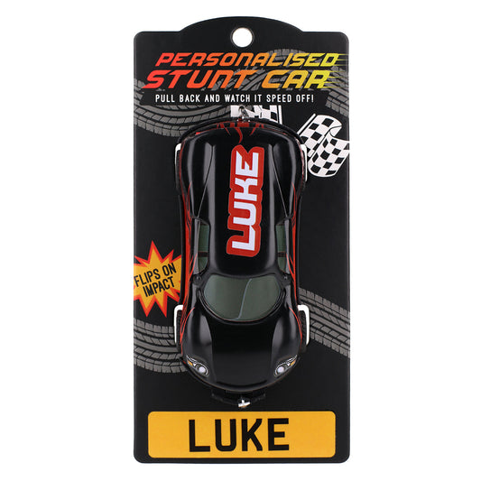Black Personalised Stunt Car - Luke