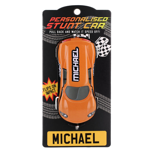 Orange Personalised Stunt Car - Michael