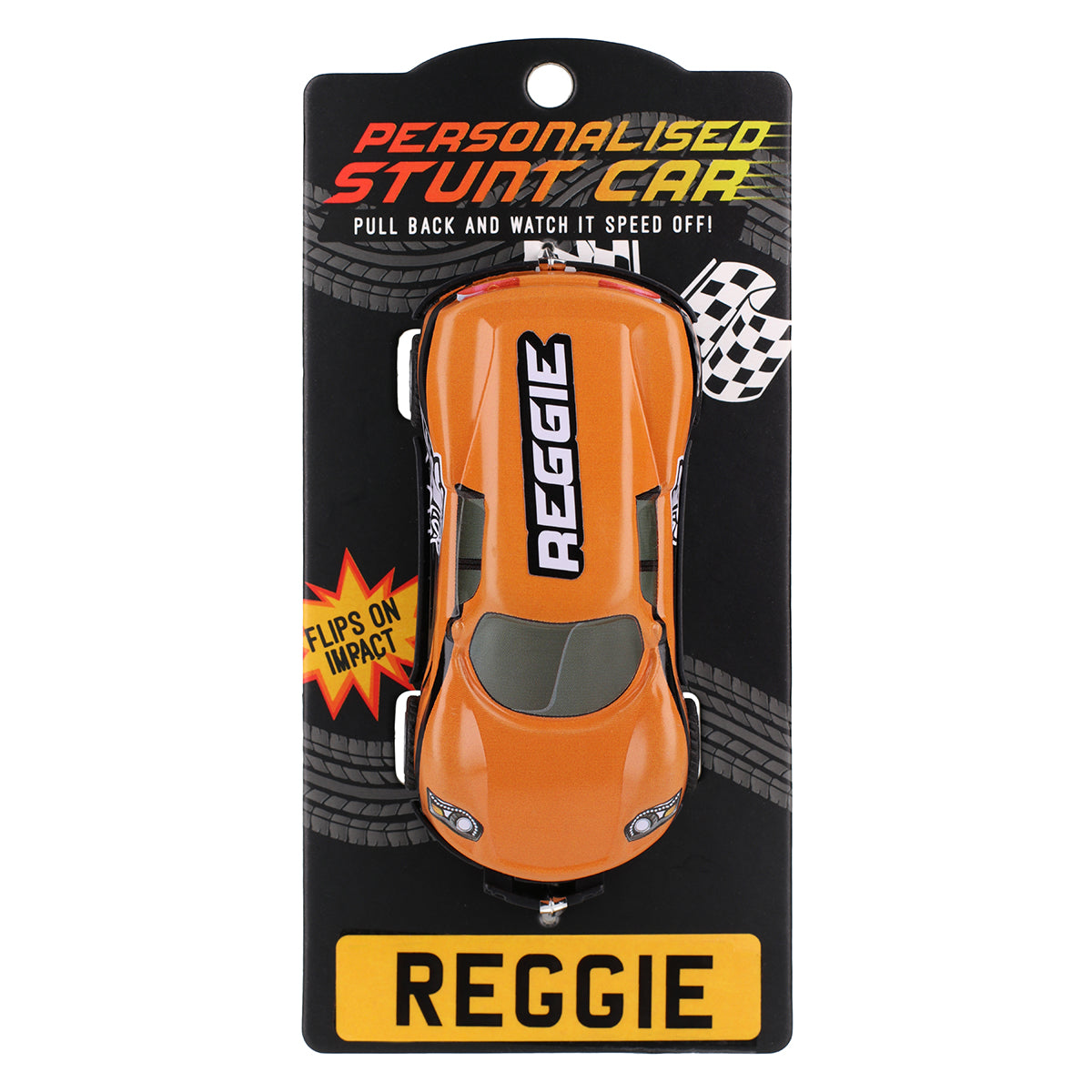 CA117 - Orange Personalised Stunt Car - Reggie